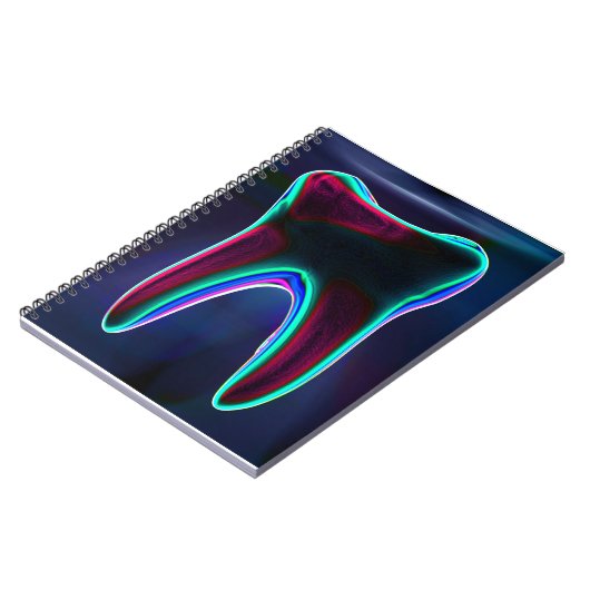 Blue Tooth Dentist Orthodontist Notebook Notizblock (Linke Seite)