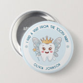 Blue Tooth Fairy Button (Vorne & Hinten)