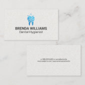 Blue Tooth Sparkle Icon | Dental Visitenkarte (Vorne/Hinten)