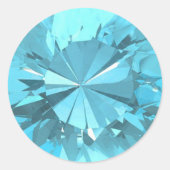 Blue Topaz 3 Aufkleber (Vorderseite)