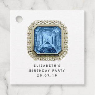 Blue Topaz Dezember Birthstone Geschenkanhänger