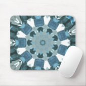 Blue Topaz Kaleidoscope Mousepad (Mit Mouse)