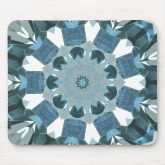 Blue Topaz Kaleidoscope Mousepad (Vorne)