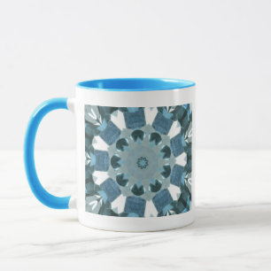 Blue Topaz Kaleidoscope Tasse