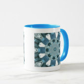 Blue Topaz Kaleidoscope Tasse (VorderseiteRechts)