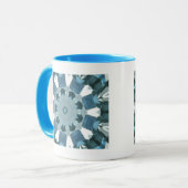 Blue Topaz Kaleidoscope Tasse (Vorderseite Links)
