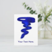 Blue Tornado Postkarte (Stehend Vorderseite)