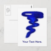Blue Tornado Postkarte (Vorne/Hinten)