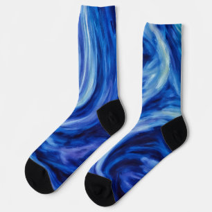 Blue Tornado Wind Kunst, Dichtung und Musik Socken