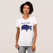 Blue Tortoise Artistic White T-Shirt (Vorne ganz)
