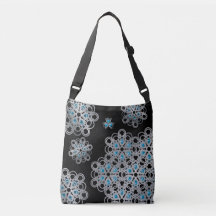 Blue Torusphour PolyHexaBloom Cross Body Bag