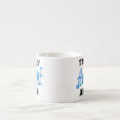 Blue Total Phantastisch Abuela Geschenke Espressotasse (Vorderseite)