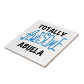 Blue Total Phantastisch Abuela Geschenke Fliese (Seite)