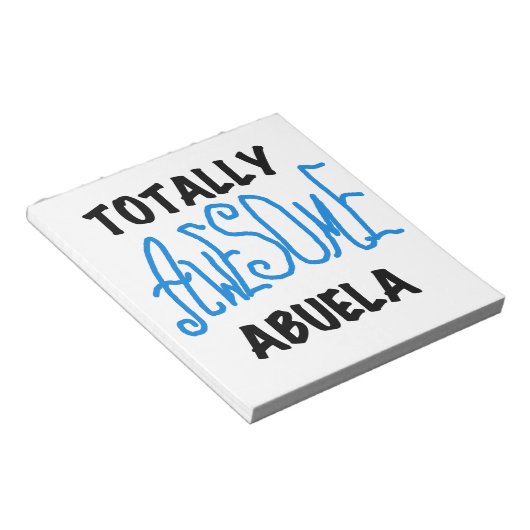Blue Total Phantastisch Abuela Geschenke Notizblock (angewinkelt)