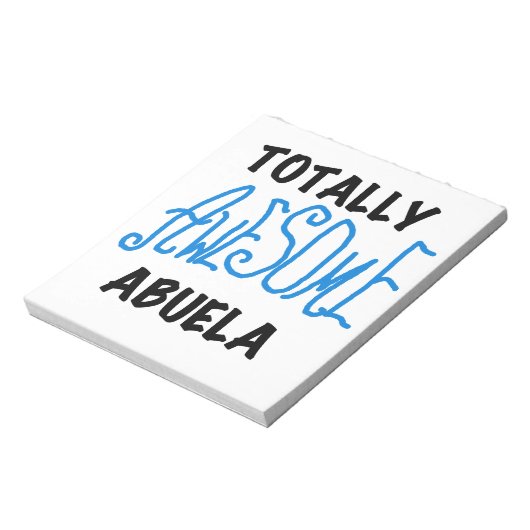 Blue Total Phantastisch Abuela Geschenke Notizblock (Rotiert)