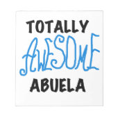 Blue Total Phantastisch Abuela Geschenke Notizblock (Vorderseite)