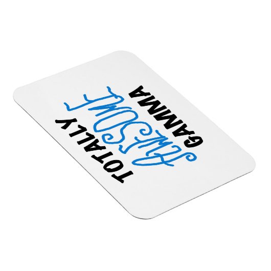 Blue Total Phantastisch Gamma Geschenke Magnet (Rechte Seite)