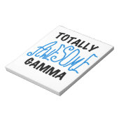 Blue Total Phantastisch Gamma Geschenke Notizblock (Rotiert)