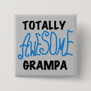 Blue Total Phantastisch Grampa T - Shirt und Gesch Button