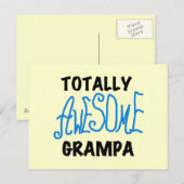 Blue Total Phantastisch Grampa T - Shirt und Gesch Postkarte (Vorne/Hinten)