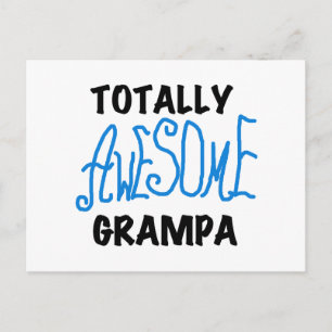Blue Total Phantastisch Grampa T - Shirt und Gesch Postkarte
