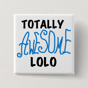 Blue Total Phantastisch Lolo T - Shirt und Geschen Button