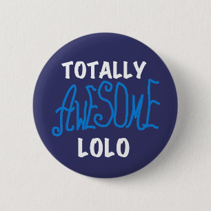 Blue Total Phantastisch Lolo T - Shirt und Geschen Button