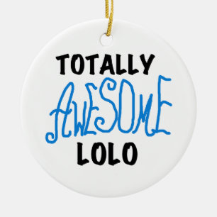 Blue Total Phantastisch Lolo T - Shirt und Geschen Keramik Ornament