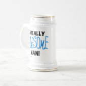 Blue Total Phantastisch Nani T - Shirt und Geschen Bierglas (Vorderseite Links)