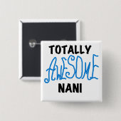 Blue Total Phantastisch Nani T - Shirt und Geschen Button (Vorne & Hinten)