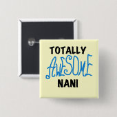 Blue Total Phantastisch Nani T - Shirt und Geschen Button (Vorne & Hinten)
