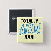 Blue Total Phantastisch Nani T - Shirt und Geschen Button (Vorne & Hinten)