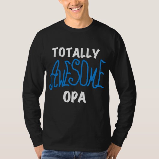 Blue Total Phantastisch Opa T - Shirt und Geschenk (Vorderseite)