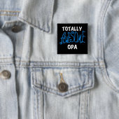 Blue Total Phantastisch Opa T - Shirt und Geschenk Button (Beispiel)