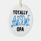Blue Total Phantastisch Opa T - Shirt und Geschenk Keramikornament (Rechts)