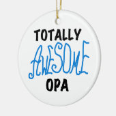 Blue Total Phantastisch Opa T - Shirt und Geschenk Keramikornament (Links)