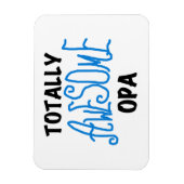 Blue Total Phantastisch Opa T - Shirt und Geschenk Magnet (Vertikal)