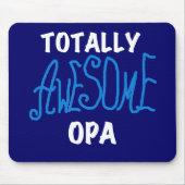 Blue Total Phantastisch Opa T - Shirt und Geschenk Mousepad (Vorne)