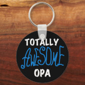Blue Total Phantastisch Opa T - Shirt und Geschenk Schlüsselanhänger (Vorderseite)
