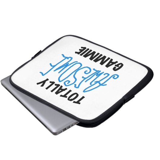 Blue Totally Phantastisch Gammie Geschenke Laptopschutzhülle (Vorne Knopf)