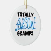 Blue Totally Phantastisch Gramps T - Shirt und Ges Keramikornament (Rechts)