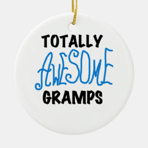 Blue Totally Phantastisch Gramps T - Shirt und Ges Keramikornament