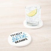 Blue Totally Phantastisch Gramps T - Shirt und Ges Sandstein Untersetzer (Seite)