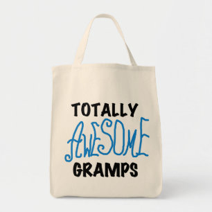Blue Totally Phantastisch Gramps T - Shirt und Ges Tragetasche
