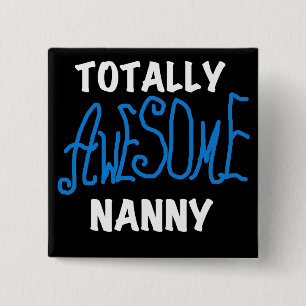 Blue Totally Phantastische T - Shirt und Geschenke Button