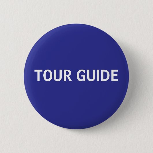 Blue Tour Guide Button (Vorderseite)