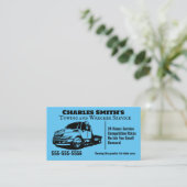 Blue Tow LKW Wrecker Visitenkarte (Stehend Vorderseite)