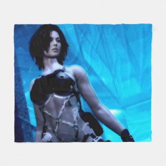 Blue Toxin fleece blanket