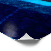 Blue Toxin glossy poster (Ecke)