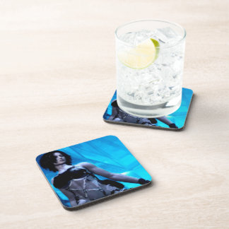 Blue Toxin hard plastic coasters Getränkeuntersetzer